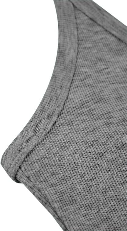 iGENJUN Workout Tops for Women Racerback Basic Tank Summer 2025 Camisole V Neck Slim Fit Ribbed Sleeveless