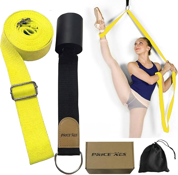Door Flexibility & Stretching Leg Strap - Great for Ballet Cheer Dance Gymnastics or ANY Sport Leg Stretcher Door Flexibility Trainer Premium stretching equipment