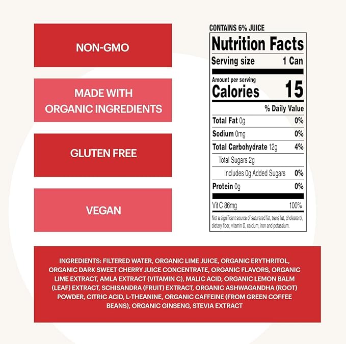 Heywell Sparkling Adaptogenic, Water Energy and Focus, Energy Variety Pack, 12 Fluid Ounce (Pack of 12) - Caffeinated, Organic, Non GMO, Vegan, Gluten Free, Dairy Free