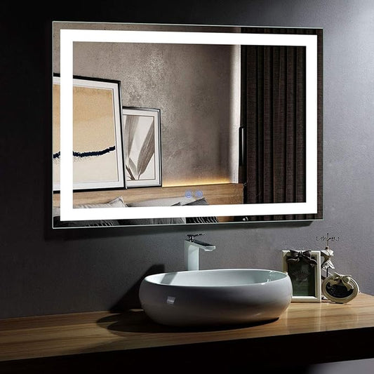 LED Bathroom Mirror 55x36 inch,