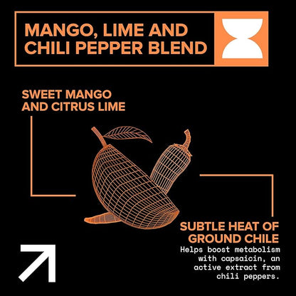 Echelon Pre-Workout Energy Drink - 12-Pack, Mango Reaper - Peak Performance, Sustained Energy, Focus and Endurance Dietary Supplement - 300mg of Caffeine, Beta-Alanine, L-Theanine & Fiber - Vegan