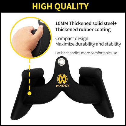 LAT Pulldown Attachment,Back Tricep Bar Strength Training,Handle Grips Lat Pull Down Bar Press Down Exercises,Cable Machine Accessories, Cable Back Attachments for Home Gym