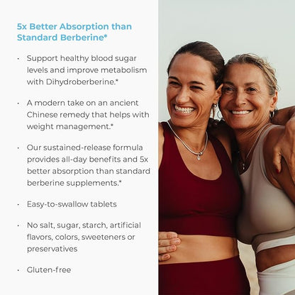 Endur Dihydroberberine SR, Supports Blood Sugar Health & Metabolism, Great for Weight Management Support, Gluten Free, 150mg (60 Tablets)