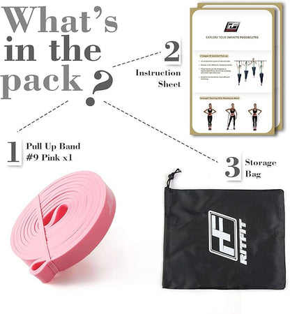 RitFit Pull Up Assist Band - Premium Resistance Band for Pull Up Assistance, Resistance Training, Body Stretching, Powerlifting, Mobility Training
