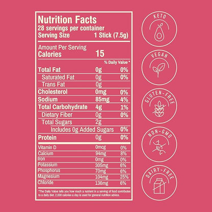 FlavCity Strawberry Limeade Electrolytes Powder Packets - 28 Hydration Packets - No Added Sugar - Hydration Powder with Real Fruit & Unrefined Sea Salt - Keto & Gluten-Free (28 Stick Packs)