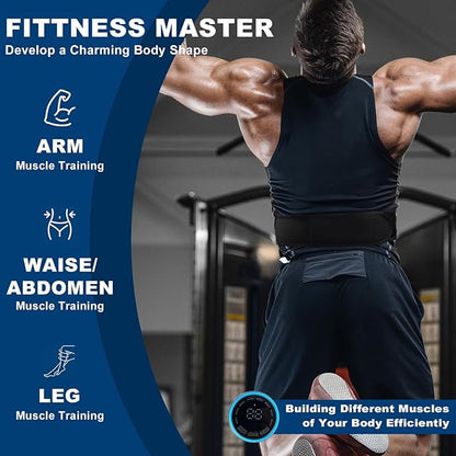 Electronic Muscle Stimulator - Fitness Training Equipment for Men & Women, 8 Modes Electronic Abdominal Stimulator for Full Body Workout, Fitness Equipment for Strength Training, Toning, Recovery