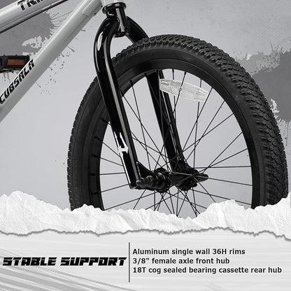 20 24 26 Inch BMX Race Bike Trident Bicycles Beginner-Level to Advanced Riders with 2 Pegs, Multiple Colors