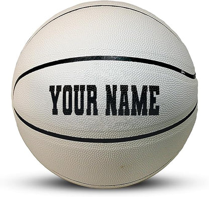 HAMMET Personalized Basketball – Customized Basketball with Your Name or Text – Multiple Colors, Fonts & Designs Available – Durable for Indoor and Outdoor - Ideal Gift for Son, Daughter, Boy or Girl