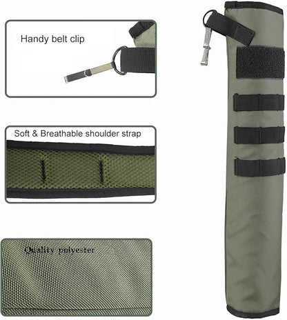 KRATARC Archery Lightweight Back Arrow Quiver Dual Use Foldable Compact Hip Arrows Bag with Molle System Hanged for Target Shooting