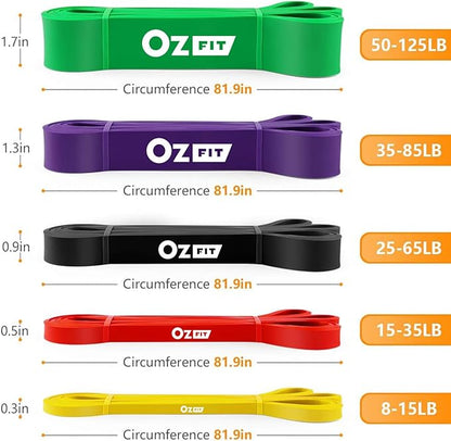 Pull Up Bands, Resistance Bands, Pull Up Assistance Bands Set for Men & Women, Exercise Workout Bands for Working Out, Body Stretching, Physical Therapy, Muscle Training