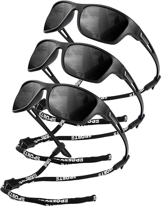 KALIYADI Polarized Sunglasses for Men, Sports Sun Glasses for Driving Cycling Fishing with UV protection