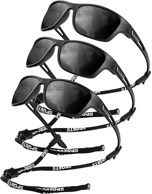 KALIYADI Polarized Sunglasses for Men, Sports Sun Glasses for Driving Cycling Fishing with UV protection