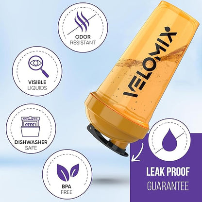 '-2 Pack- 28 oz Protein Shaker Bottles for Protein Mixes - 2x Wire Whisk | Leak Proof Shaker Cups for Protein Shakes | Protein Shaker Bottle Pack (Golden Stone)