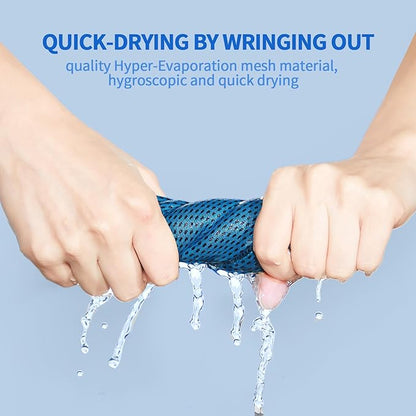 Honoson Cooling Towel Bulk - Neck & Face Cool Chilly Towels Microfiber Breathable Sport Sweat Rag for Gym, Yoga, Travel, Camping, Running, Outdoor
