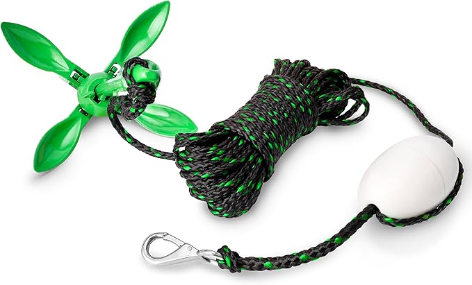 Boat Anchor 3.5 lb Folding Anchor, Grapnel Anchor Kit for Kayaks, Canoes, Paddle Boards