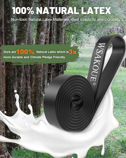 Pull Up Bands, Resistance Bands, Pull Up Assistance Bands Set for Men & Women, Exercise Workout Bands for Working Out, Body Stretching, Physical Therapy, Muscle Training