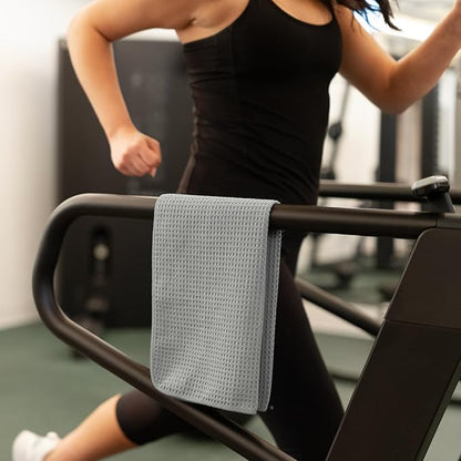 S&T INC. Microfiber Gym Towels, Yoga Towel for Home and Gym Bag, 16 Inch x 27 Inch, 6 Pack