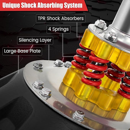 GYMAX Punching Bag for Adults, 70” Punching Stand with Suction Cup Base, TPR Shock Absorber & Multi-Layer Construction, Standing Punching Bag, Heavy Duty Boxing Equipment for Kickboxing MMA Muay