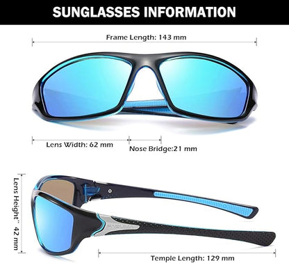 FAGUMA Sports Polarized Sunglasses For Men Cycling Driving Fishing UV400 Protection