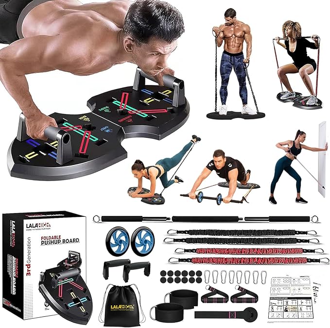 LALAHIGH Portable Home Gym System for Men and 20 Fitness
