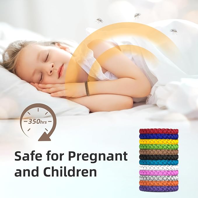 12 Pack Mosquito Repellent Bracelets