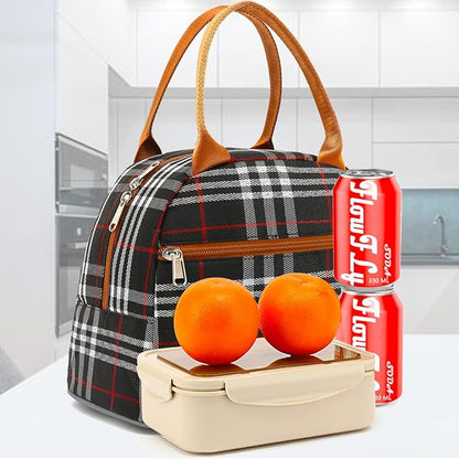 FlowFly Insulated Lunch Cooler Bag - Tote Bag Organizer for Women/Men, W&B