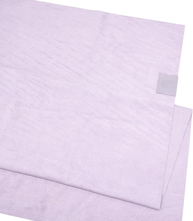 Eunzel 2 Pack Hot Yoga Hand Towel, Super Absorbent Suede Sweat Towel for Hot Yoga, Pilates and Workout 16" x 26.5",Taro Purple