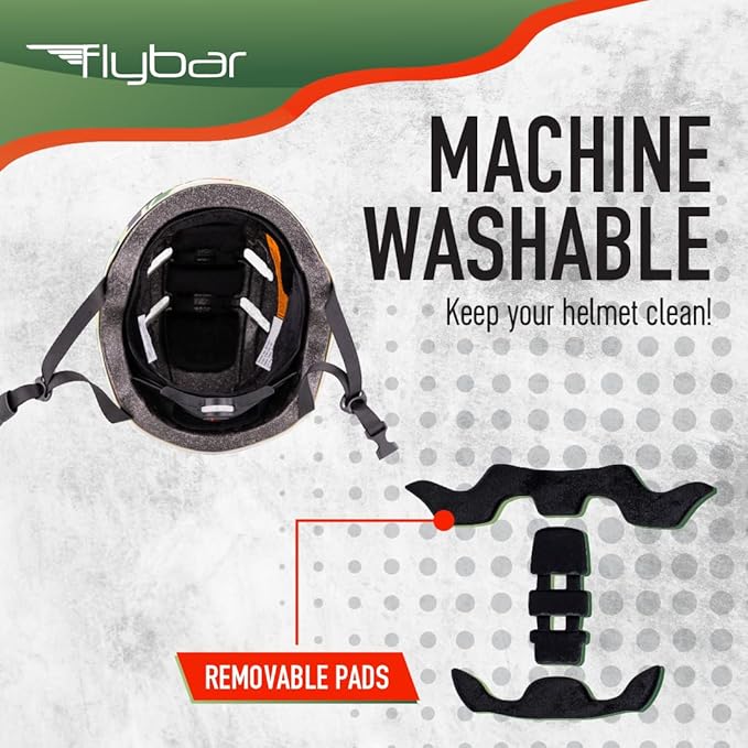 Flybar Bike Helmet- Multi Sport Dual Certified Adjustable Dial, Lightweight Skateboard Helmet, Roller Skating, Pogo, Electric Scooter, Snowboard, Boys and Girls Kids- Adults Helmets