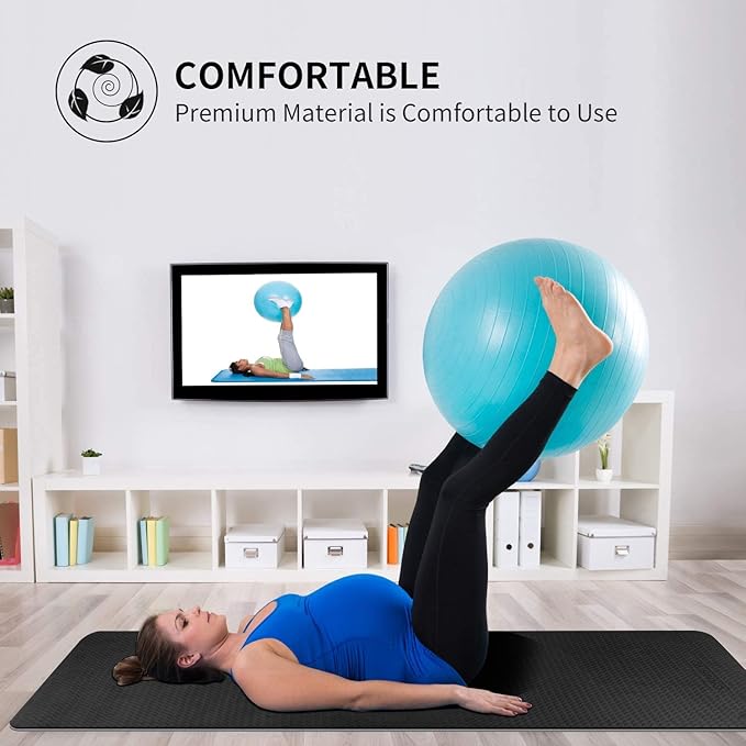 CAMBIVO Extra Wide Yoga Mat for Women and Men (72"/84"x 32"x 1/4") TPE Workout Mat, Non-slip Large Exercise Fitness Mat for Yoga, Pilates, Workout