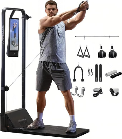Home Gym, Smart AI-Powered Multi-Functional Smith Machine for Full Body Strength Training, All-in-one Gym Equipment, Digital Weight System, Workout Station, Squat Rack, Gym Monster 2