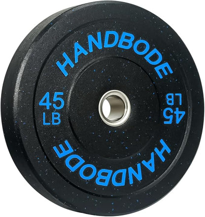 2-Inch Bumper Plates High Bounce, Olympic Weight Plate Set 45/100/160/190/260/300lb, Barbell Weight Plates Set for Home Gym, Colored Weights Rubber Strength Training Plate for Weight Lifting