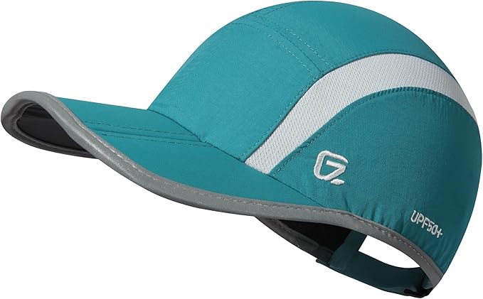 GADIEMKENSD Reflective Folding Outdoor Hat Unstructured Design UPF 50+ Sun Protection Sport Hats for Womens and Mens
