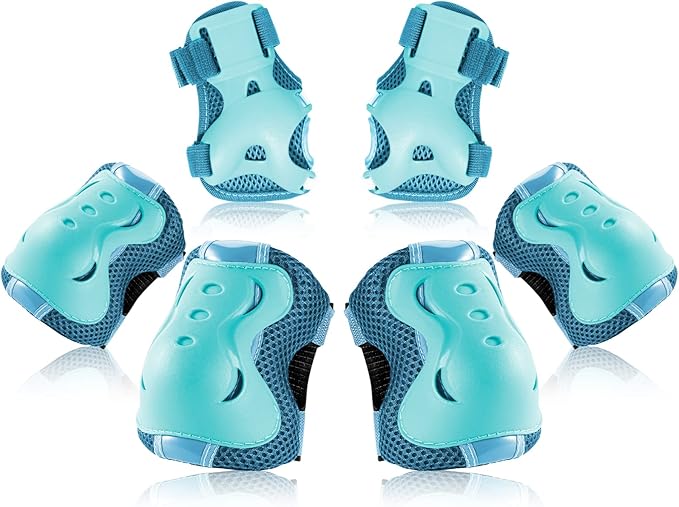 BOSONER Kids/Youth Knee Pad Elbow Pads Guards Protective Gear Set for Roller Skates Cycling BMX Bike Skateboard Inline Skatings Scooter Riding Sports
