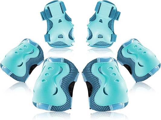BOSONER Kids/Youth Knee Pad Elbow Pads Guards Protective Gear Set for Roller Skates Cycling BMX Bike Skateboard Inline Skatings Scooter Riding Sports