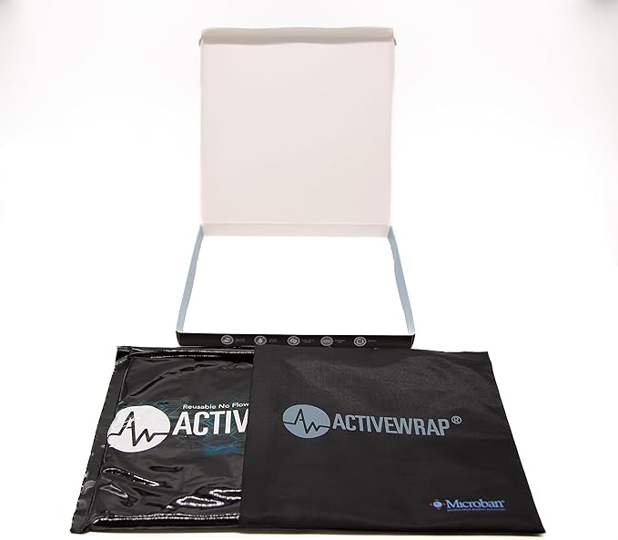 Ice Pack for Injuries Reusable, Hot Cold Packs for Pain Relief, First Aid & Injury Recovery. Individual Pack Cover Included for use in ActiveWrap Hip, Knee or Back Ice Wraps Lg, 10 x 10 inches