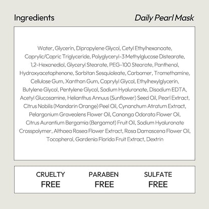 LAPCOS Pearl Sheet Mask, Daily Face Mask with Probiotics to Clarify Skin, Korean Beauty Favorite, 5-Pack