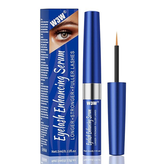 Eyelash Serum,Natural Lash Serum Eyelash Growth Serum,3 ML Lash Serum for Eyelash Growth,Boost Lash Enhancing Serum for Natural Longer, Fuller,and Thicker Lashes (Dark Blue)