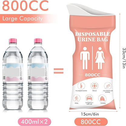 DIBBATU Disposable Urinal Bag 24 PCS 800ML Emergency