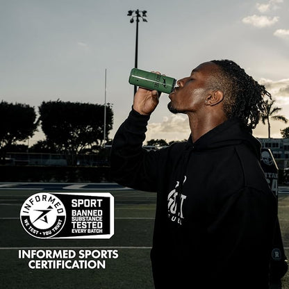 G.O.A.T. Fuel Energy Drink, Co-Founded by Jerry Rice, Natural Caffeine, Electrolytes, BCAAs, Cordyceps & Antioxidants, Light Carbonation Pre Workout, 12 Pack, 12 FL Oz, Black Cherry Ginger Ale