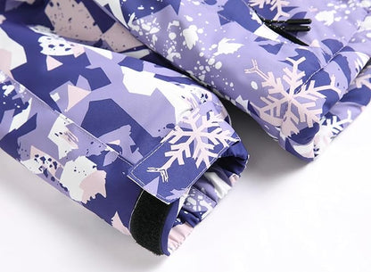 Keevoom Girl's Ski Jacket Winter Warm Thick Snow Coat Windproof Kids Outdoor Hooded Jackets