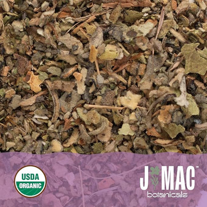 J Mac Botanicals Organic Mullein Leaves (16 oz) Certified USDA Organic. Loose Leaf Mullein Herbal Tea