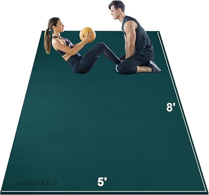 Large Exercise Mat 8'x5' 12'x6' Workout