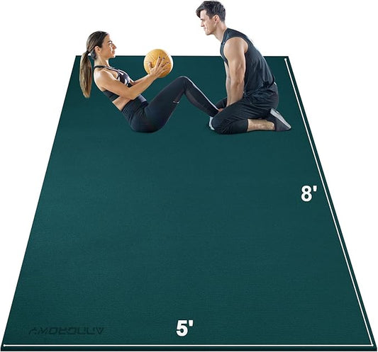 Large Exercise Mat 8'x5' 12'x6' Workout