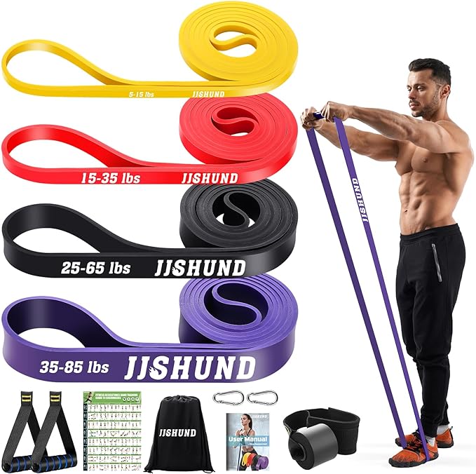 Resistance Bands Set, Pull Up Assistance Bands Pull Up Bands Exercise Bands for Men Women, Workout Bands for Working Out, Muscle Strength Training, Body Stretching