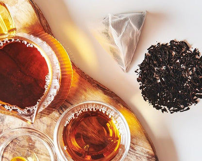 Grace Farms Organic English Breakfast Black Tea, (100 Enveloped Pyramid Sachets w/String & Tag) | Fairtrade & Kosher |Gives Back 100% of Profits