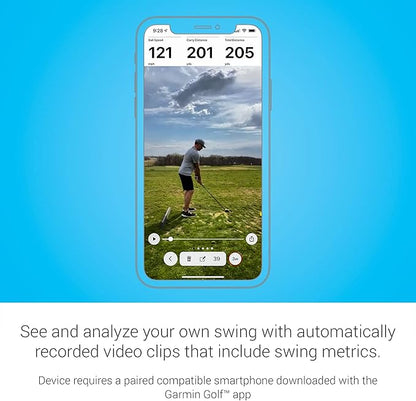 Garmin Approach R10 Portable Golf Launch Monitor | Take Your Game Home or Practice at The Driving Range | Track Metrics, Record Video or Play 43,000+ Courses with Signature Series Power Bundle