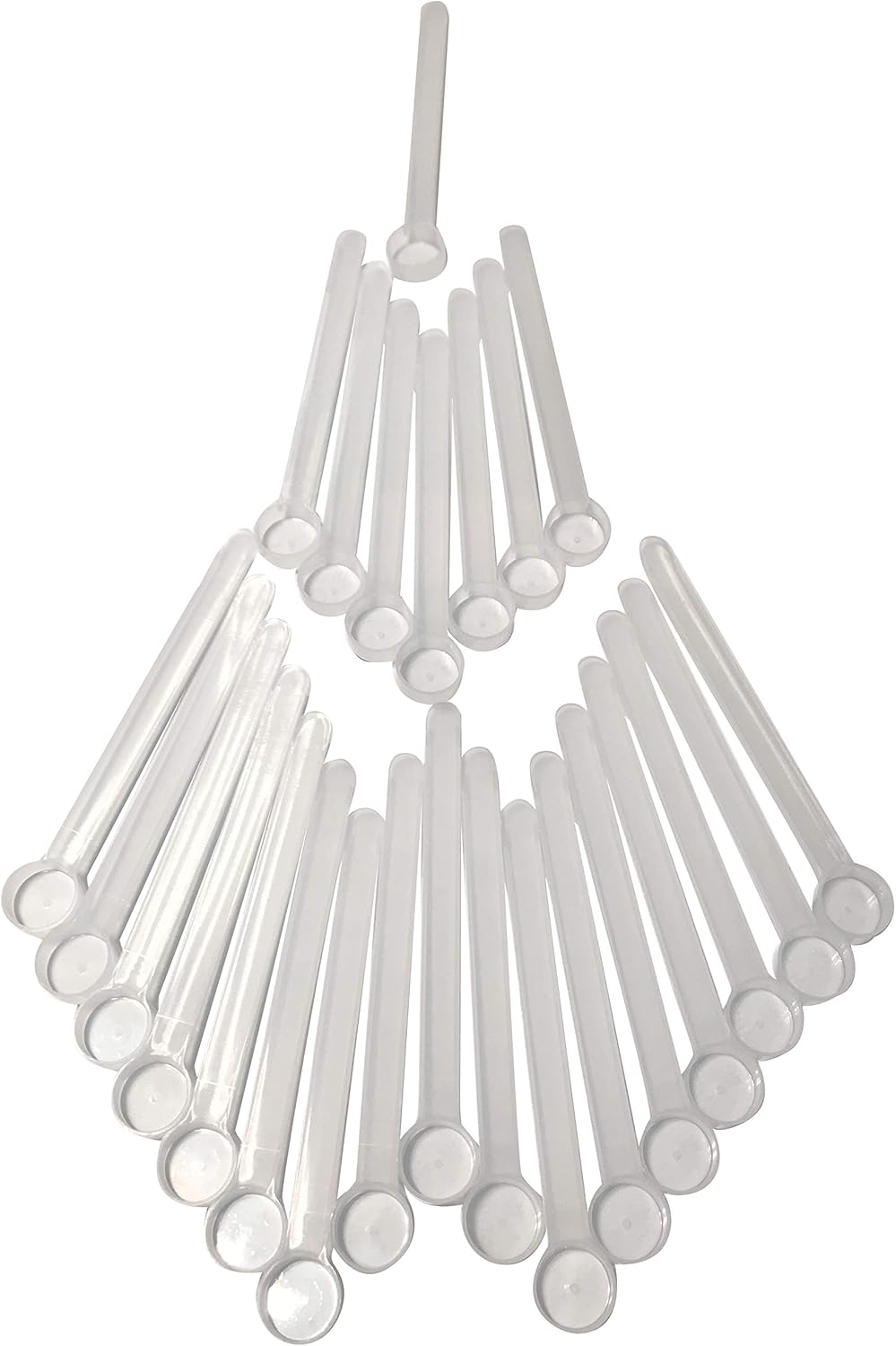 1/4 Teaspoon (1.25 mL) Long Handle Scoop for Measuring Coffee, Pet Food, Grains, Protein, Spices and Other Dry Goods (Pack of 25)