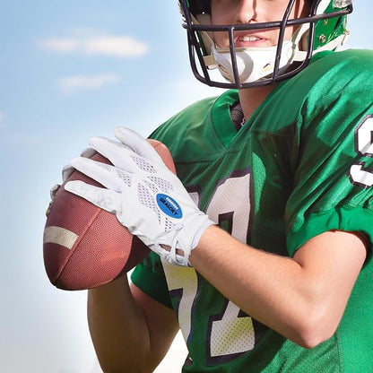 Football Gloves, Youth Football Gloves, Silicone Sticky Grip Football Gloves Men Women, Adult Football Gloves, Kids Football Gloves for Boys Girls, Football Receiver Gloves