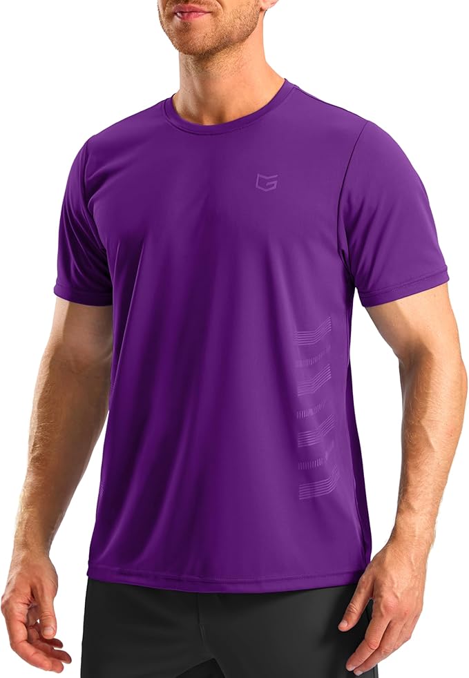 G Gradual Men's Workout Shirts Quick Dry Athletic Running T-Shirts Lightweight Moisture Wicking Short Sleeve Sports Gym Tops