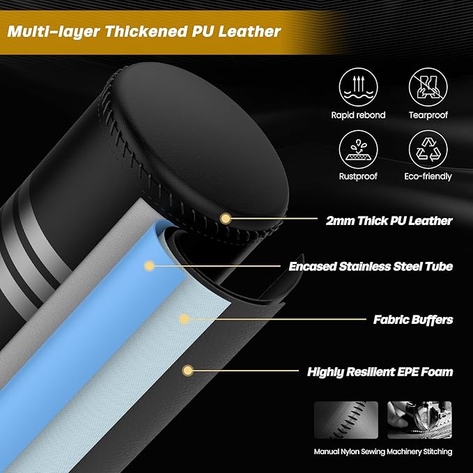 Dripex Freestanding Punching Bag, Heavy Boxing Bag with Stand for Adult Youth - Men Standing Boxing Punch Bag for Home Gym Workout